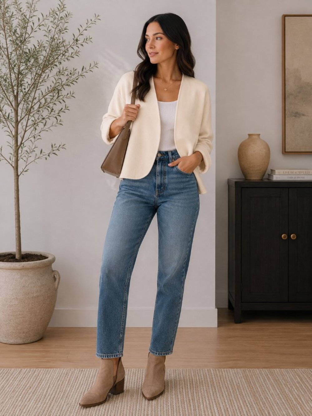 Theory Cropped Wool Cashmere Jacket